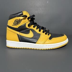 Nike Air Jordan 1 High Pollen Yellow Black 555088-701 Size 9 Men